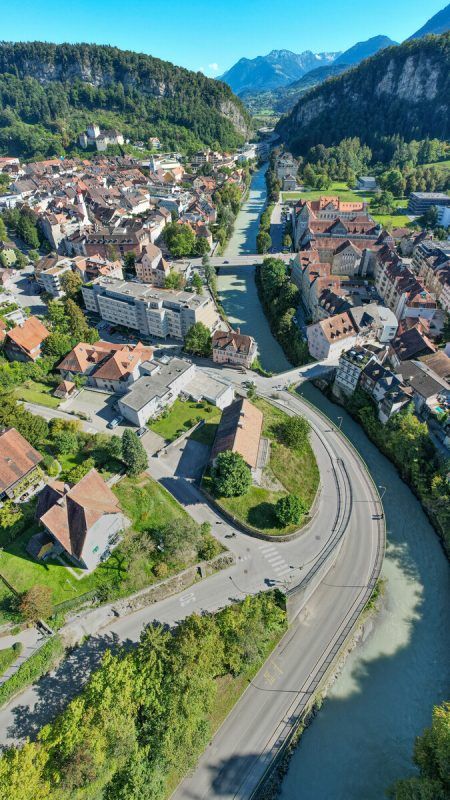 Ende Jänner wird im Zuge des Hochwasserschutzprojekts die untere Ardetzenbergstraße gesperrt.  vN/Lerch