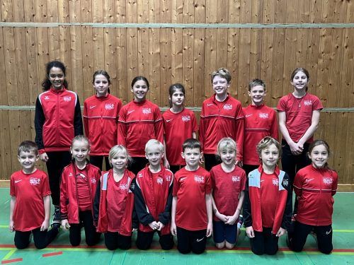 Erfolgreiche Nachwuchsathleten beim Kids-Cup in Dornbirn. TS Bregenz-Vorkloster
