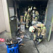 Feuer in Garage