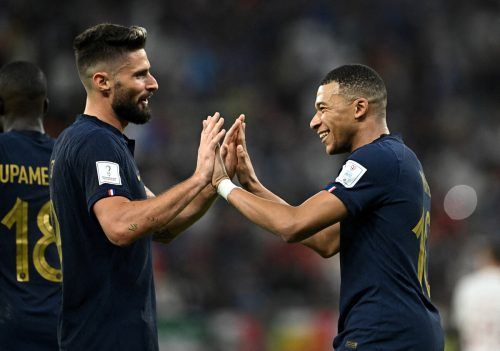 Frankreichs Torschützen: Olivier Giroud (links) und Kylian Mbappé. Reuters