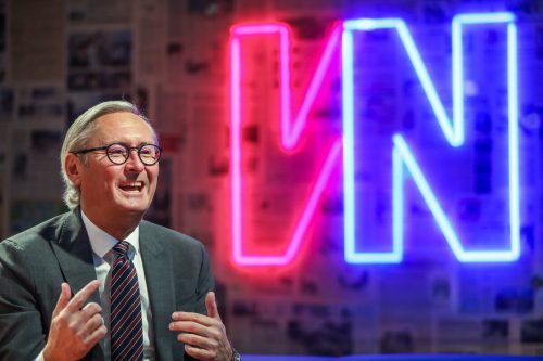 Gerhard Hamel, Chef der Volksbank Vorarlberg, ist stolz, dass das Staatsgeld nun vollständig zurückgezahlt ist.  vn/Steurer