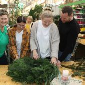 Selbst gebunden wird der Adventkranz noch schöner