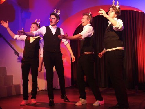 Jakob Peböck, Lukas Müller, David Lins und Ralf Giesinger.  Fritz Jurmann