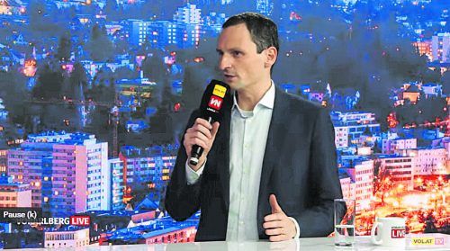 Julian Fässler in der Sendung Vorarlberg LIVE.
