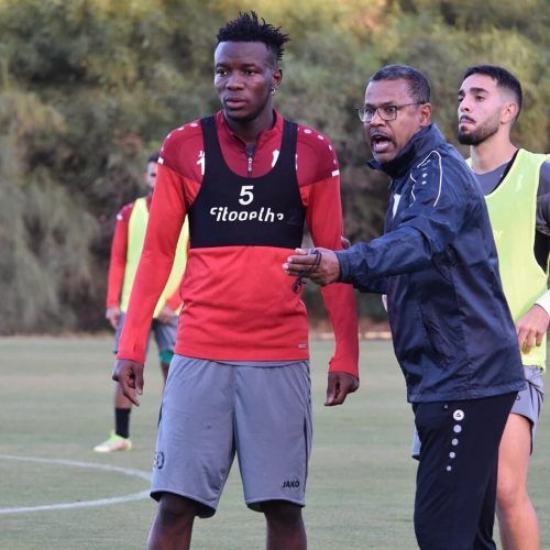Lassaad Chabbi im Trainingsbetrieb bei seinem Klub Difaâ El Jadid.