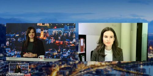Migrationsforscherin Judith Kohlenberger im Gespräch mit VN-Redakteurin Magdalena Raos bei Vorarlberg LIVE. VN