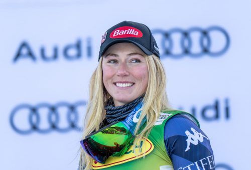 Mikaela Shiffrin fehlen jetzt noch vier Siege auf Landsfrau Lindsey Vonn. gepa