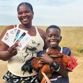 Lebensmittel für Dorf in Senegal