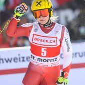 Shiffrin mit der richtigen Antwort im Super G