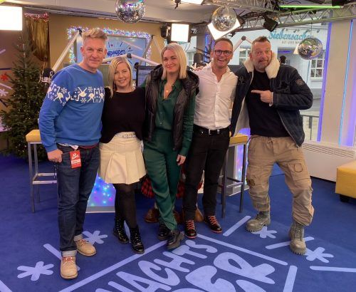 Sandra und Veithi vom Antenne Frühstücksradio besuchten das Ö3-Team in Bregenz und spendeten 1000 Euro. Antenne Vorarlberg