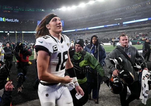 Trevor Lawrence dominierte das Spiel der Jaguars bei den New York Jets. aFP