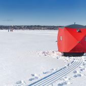 Eisfischen am Lake Simcoe