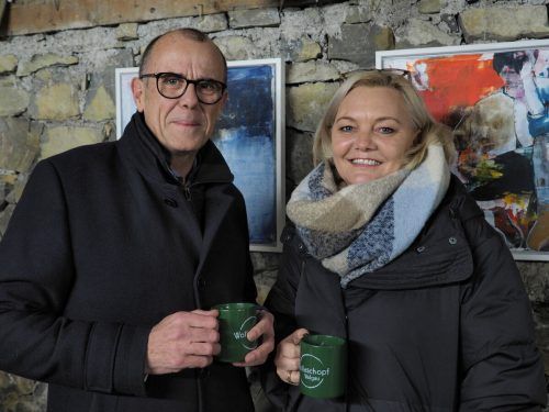 Walter Gohm und Marion ließen sich die feierliche Eröffnung nicht entgehen.