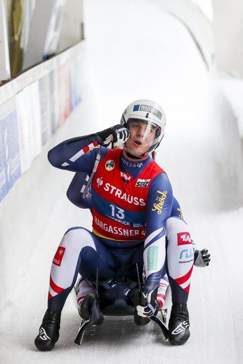 Yannick Müller/Armin Frauscher verteidigten das Leadertrikot im Sprintweltcup.  GEPA