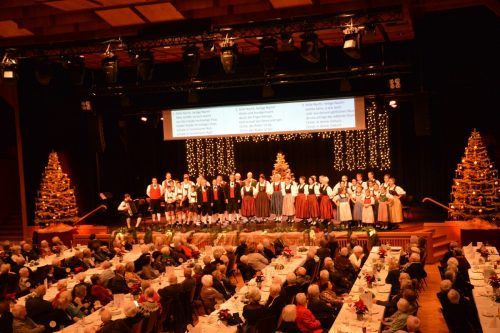 Zum Schluss sangen alle zusammen „Stille Nacht“.  