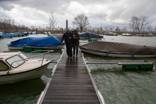 Auch die Liegeplätze am Gondelhafen sind von der Erhöhung betroffen. VN
