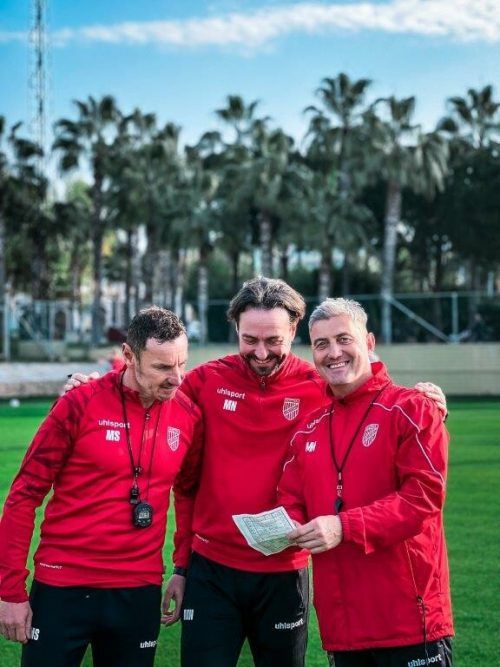 Austrias Trainerteam rund um Chef Markus Mader hat schon einen Plan für den Test. SCA