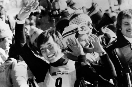 Bei den Olympischen Spielen 1976 in Innsbruck wurde Rosi Mittermaier zum Star. APA