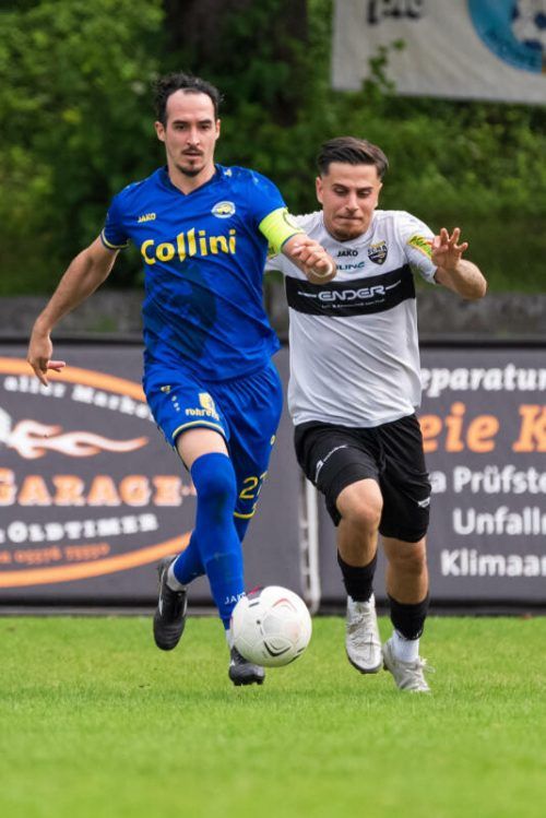 Als Kapitän des VfB Hohenems tritt Aaron Kircher ab. Stiplovsek