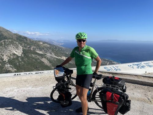 Christian fuhr mit seinem Trekking-Rad durch wunderschöne Landschaften.