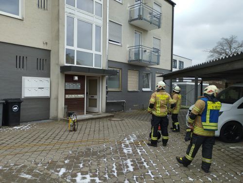Das Obdachlosenheim war nach dem Ausbruch des Feuers nicht mehr bewohnbar.  FW Lindau