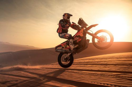 Der KTM-Pilot aus Salzburg war auf der Rallye Dakar 2023 keineswegs vom Glück verfolgt, stürzte zweimal schwer. Fotos: reuters