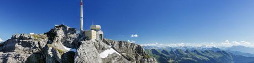 Der „Laser Lightning Rod“ auf dem Säntis. llr-fet.eu