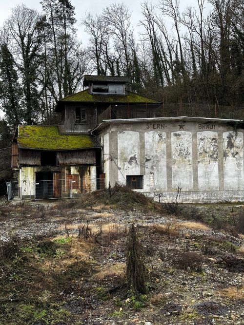 Die aktuelle Lage auf der Baustelle "Sternbräu" in Rankweil.  VN/RIE