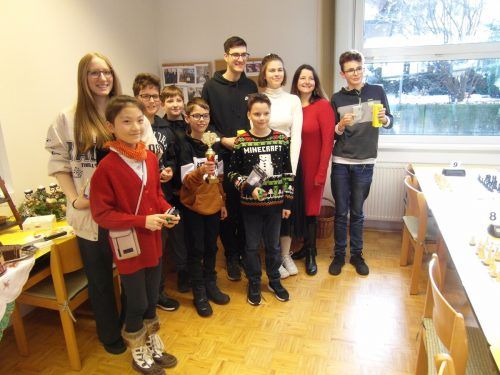 Die Jugendgruppe des Schachklubs Dornbirn. Peterlunger