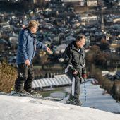 Schneekontrolle auf der Streif