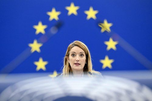 Die Malteserin Roberta Metsola ist seit einem Jahr EU-Parlamentspräsidentin. AFP