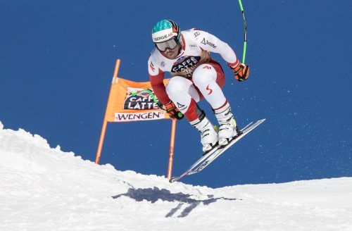 Eine Traumkulisse fanden Vincent Kriechmayr und Co. am Lauberhorn vor. Der Oberösterreicher behielt sich im ersten Training Reserven. Gepa