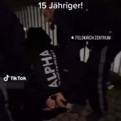 Tumulte auf den Straßen von Feldkirch
