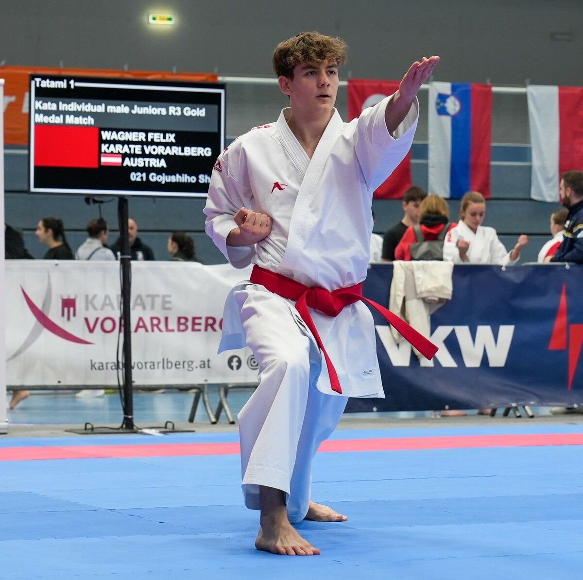 Felix Wagner gewann in Wien in der Kata der Juniors.