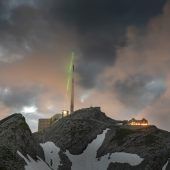 Superlaser am Säntis lenkt erfolgreich Blitze über Funkturm ab. »A3