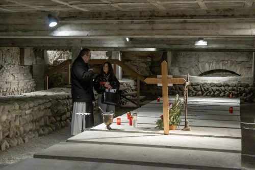 Fundamente aus dem Jahr 1125 unter der Abteikirche. VN/PAULITSCH