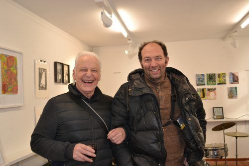 Harry Marte und Wolfram Reiter feierten mit.  