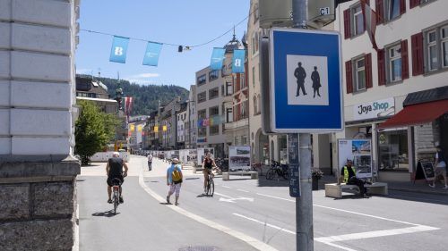 In Bregenz wird nun auch der untere Teil der Rathausstraße erneuert.