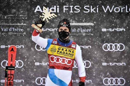 In Val d'Isere feierte Mauro Caviezel 2020 seinen einzigen Weltcupsieg. Gepa