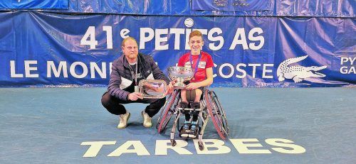 Maxi Taucher mit seinem Coach Max Forer. Privat