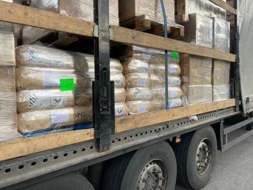 Nicht deklariertes Gefahrgut: Der Lkw hatte toxisches Material geladen.  polizei