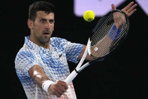 Novak Djokovic ist bei den Australian Open seit 25 Spielen ohne Niederlage. AP