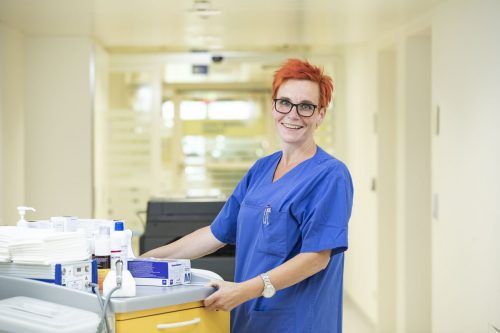Sandra Dietrich vom Landeskrankenhaus Feldkirch engagiert sich intensiv in der Wundbehandlung.  khbg