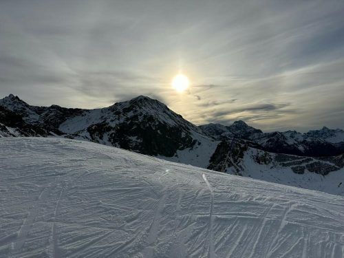 Schnee im Gebiet Kanzelwand.