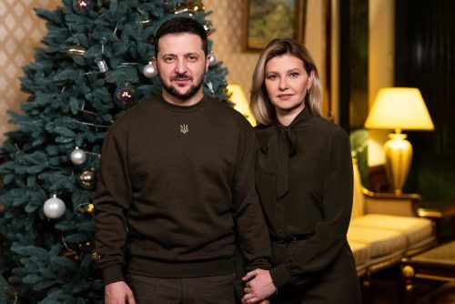 Selenskyj veröffentlichte ein Bild mit Ehefrau Olena.