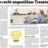 Urteil nach Eifersuchtsaktion