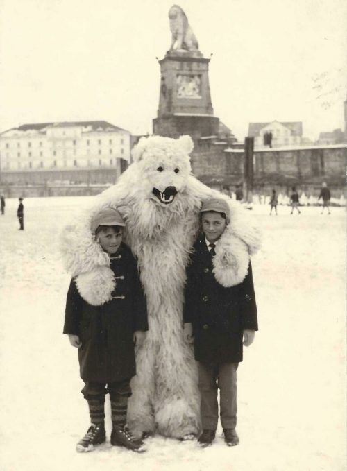 Vor dem Lindauer Hafen trafen Hansjörg und Wolfram Baldauf auf einen Eisbären. Baldauf