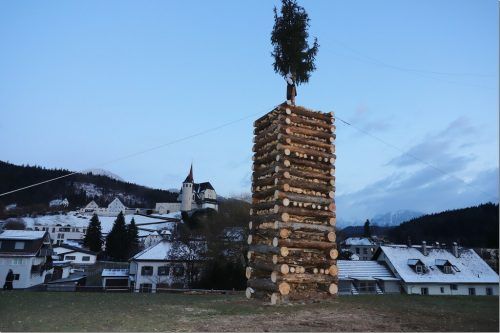 15 Meter hoch ragte der Funkenturm in den Himmel. VN/TK