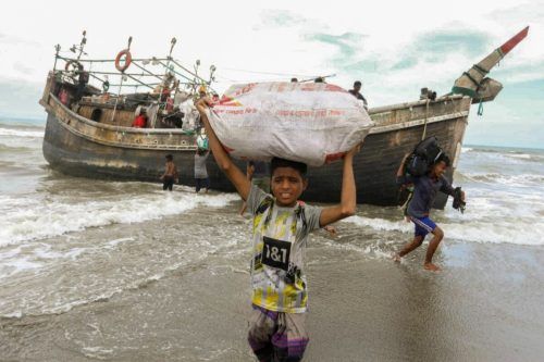 50 Rohingya sind am Donnerstag in Indonesien angekommen. Die muslimische Minderheit wird in Myanmar verfolgt und unterdrückt. AFP