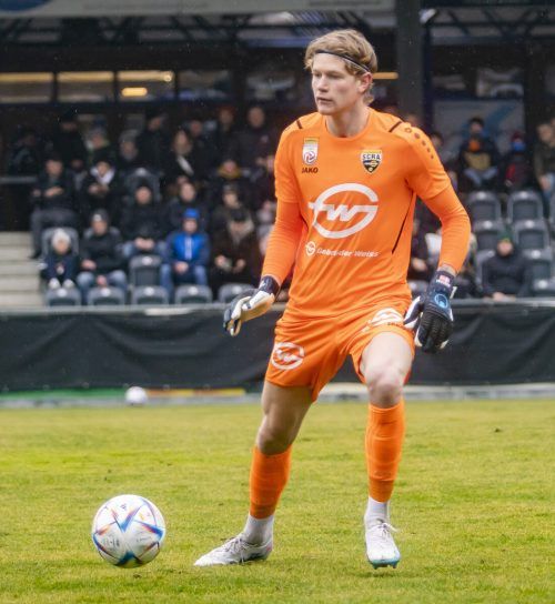 Andreas Jungdal zeigt, dass er ein sicherer Rückhalt für Altach ist. VN-Stiplovsek